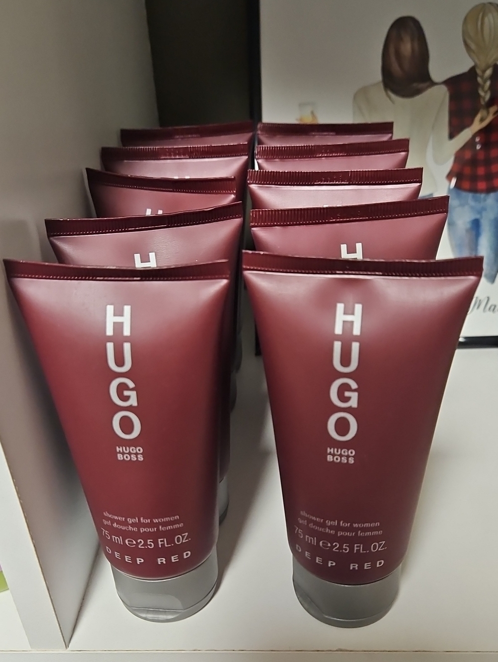 Hugo Boss Deep Red Women's Shower Gel - Lot Of 10!!!